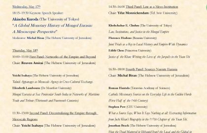 Networks, Regions and Institutions in Mongol Eurasia